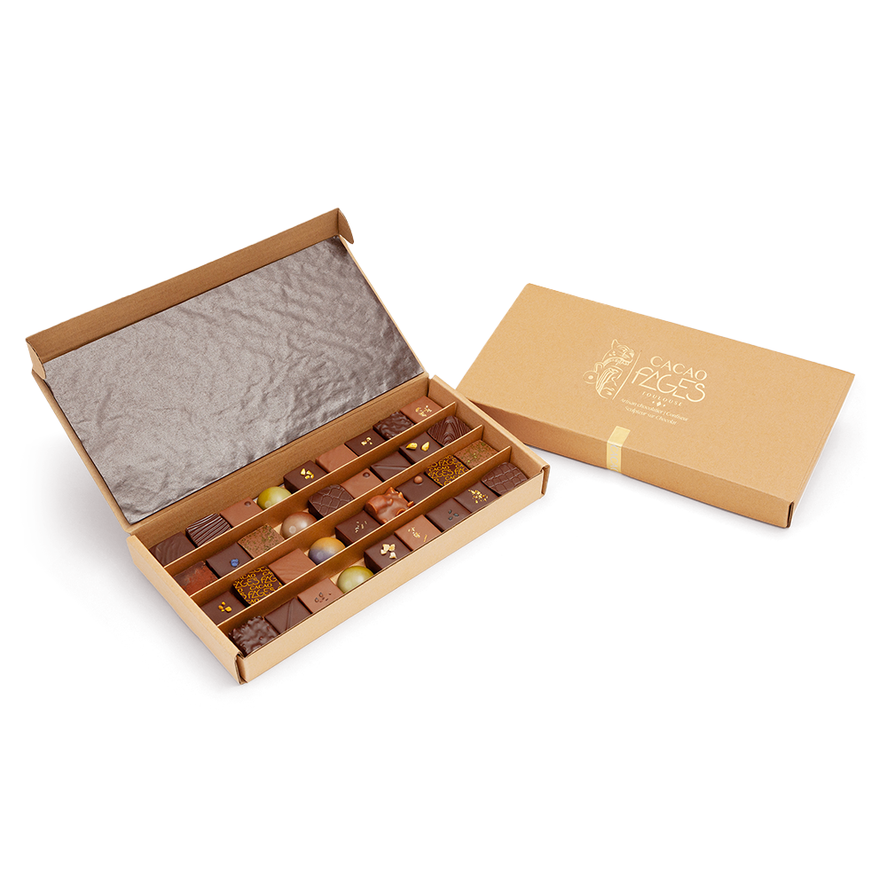 Coffret 36 chocolats - cacaofages