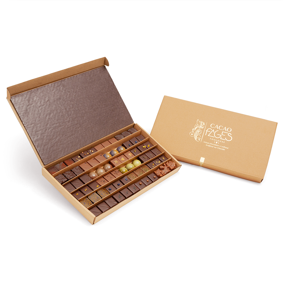 Coffret 72 chocolats - cacaofages